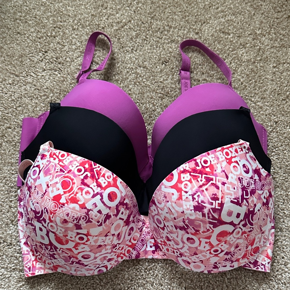 LIKE NEW Nice Set of Joe Boxer Bras